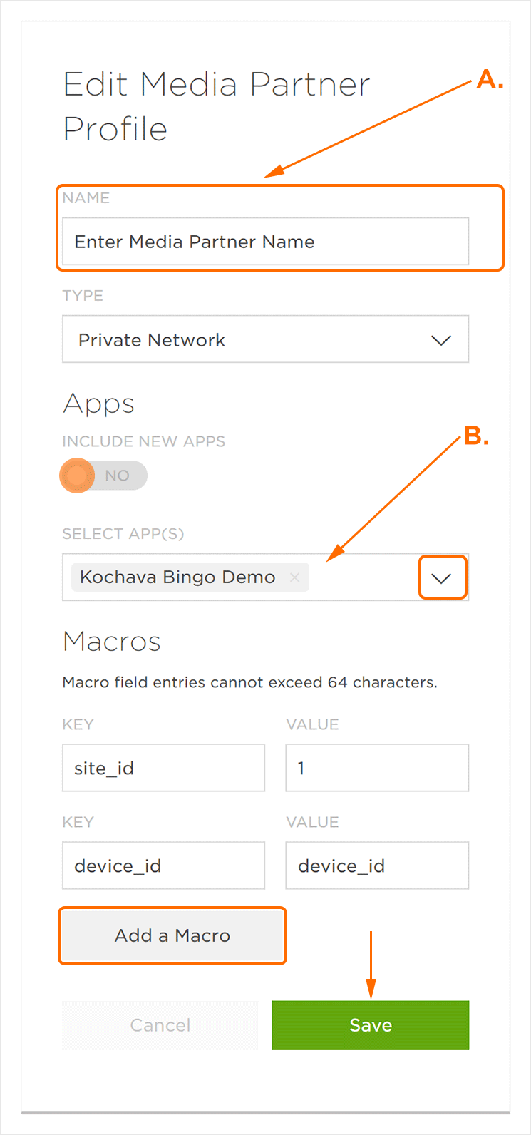 CreateAPrivateNetwork NewMediaPartnerProfileSettings