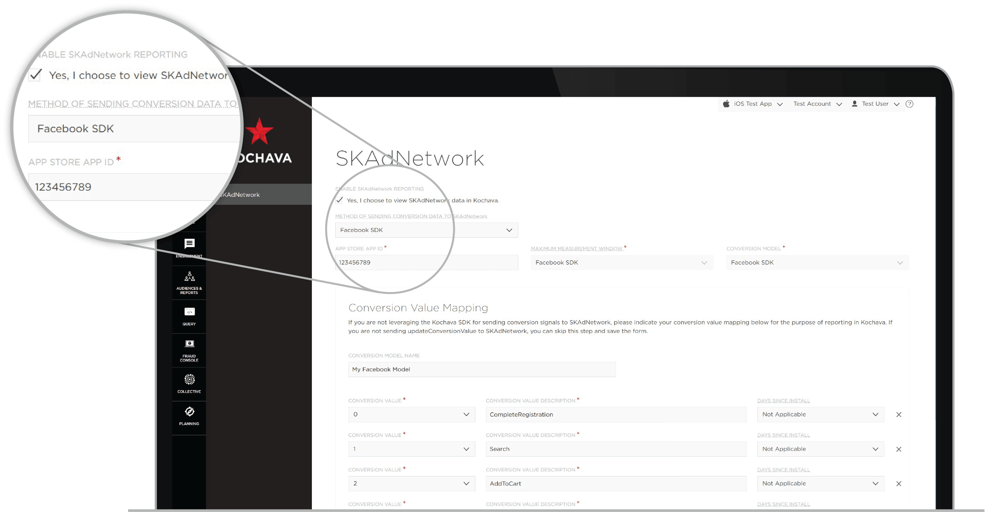 FACEBOOK & Kochava on SKAdNetwork Solutions